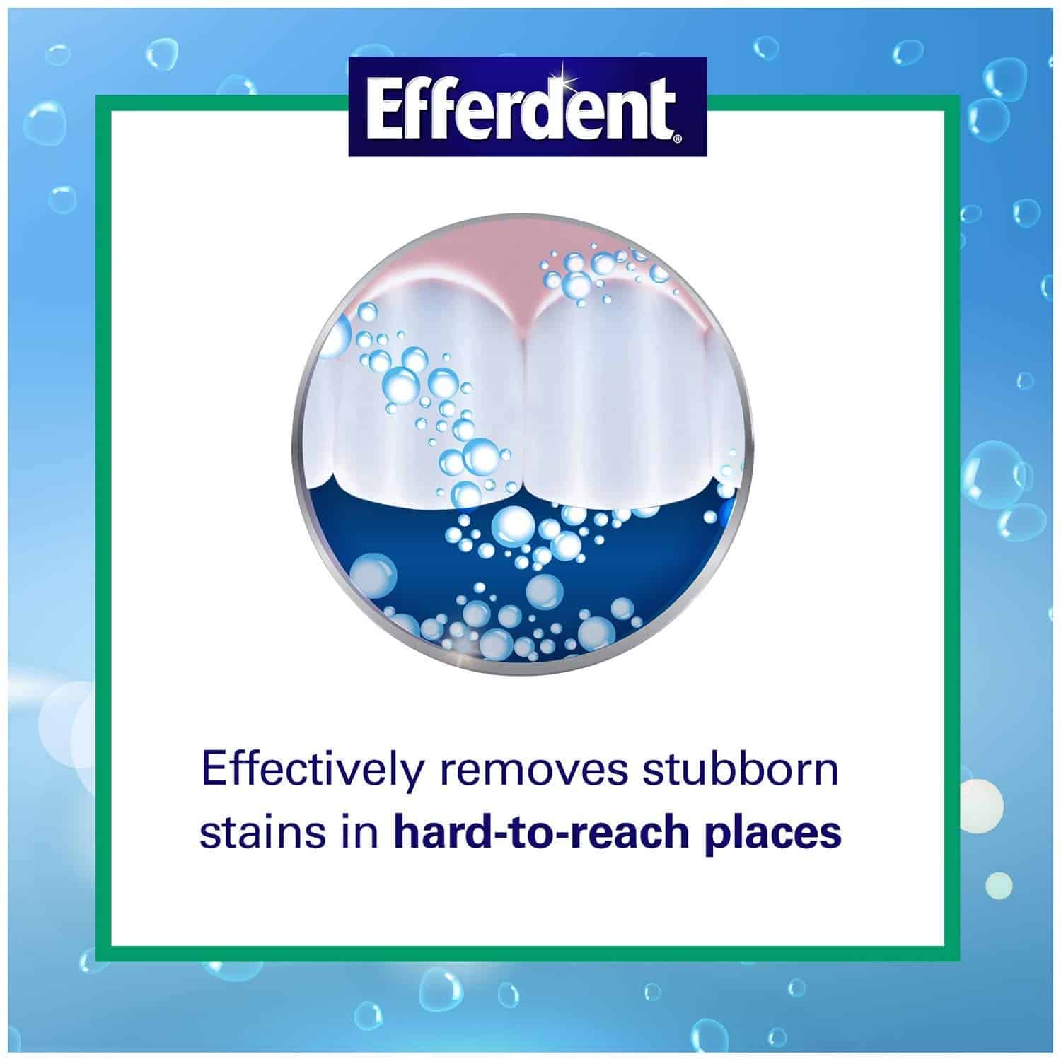 Efferdent Plus Mint Anti-Bacterial Denture Cleanser | 90 Tablets - Image 6