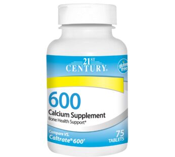 21st Century Calcium Supplement, 600 mg, 75 Count