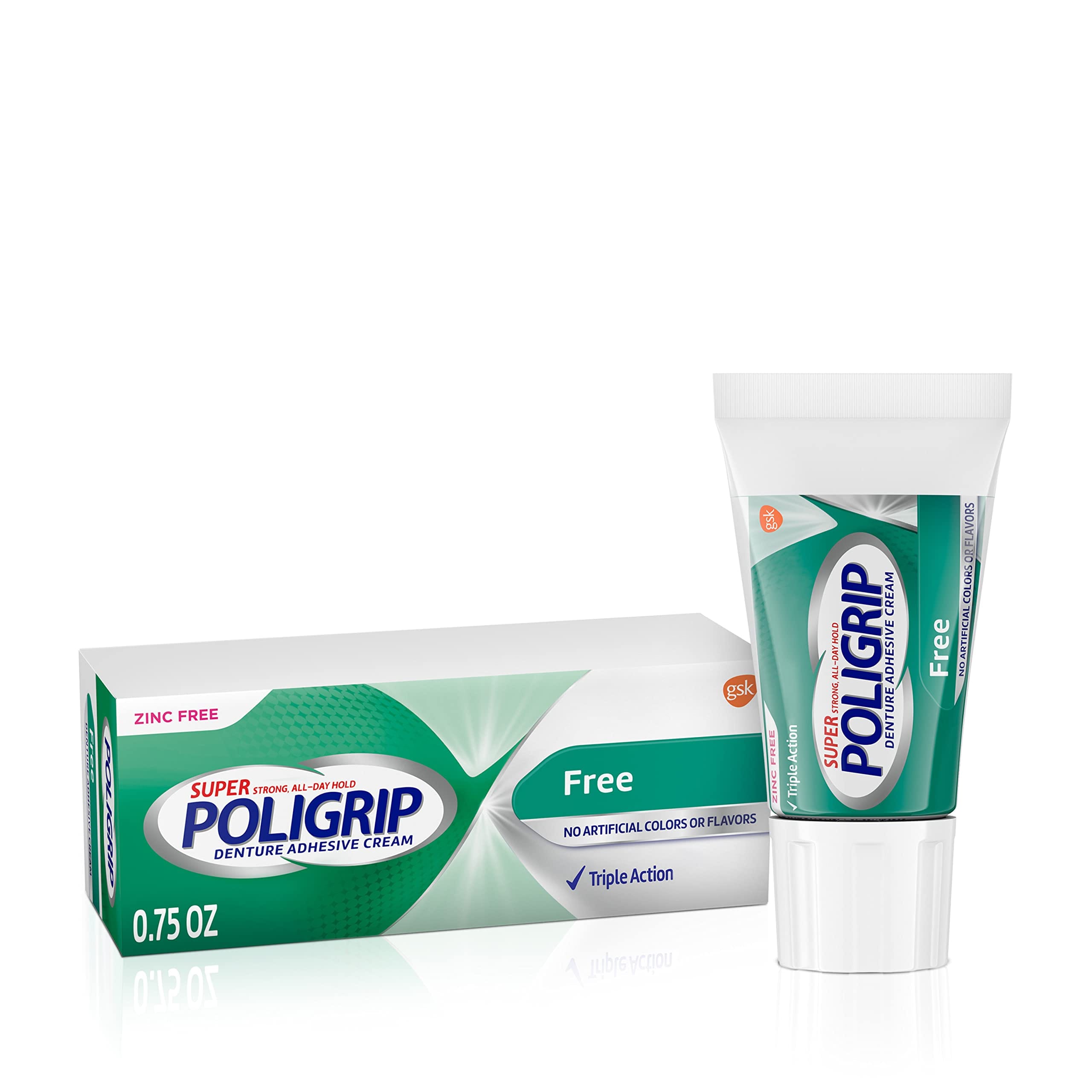 Super Poligrip Free Travel Size, 0.75 Ounce