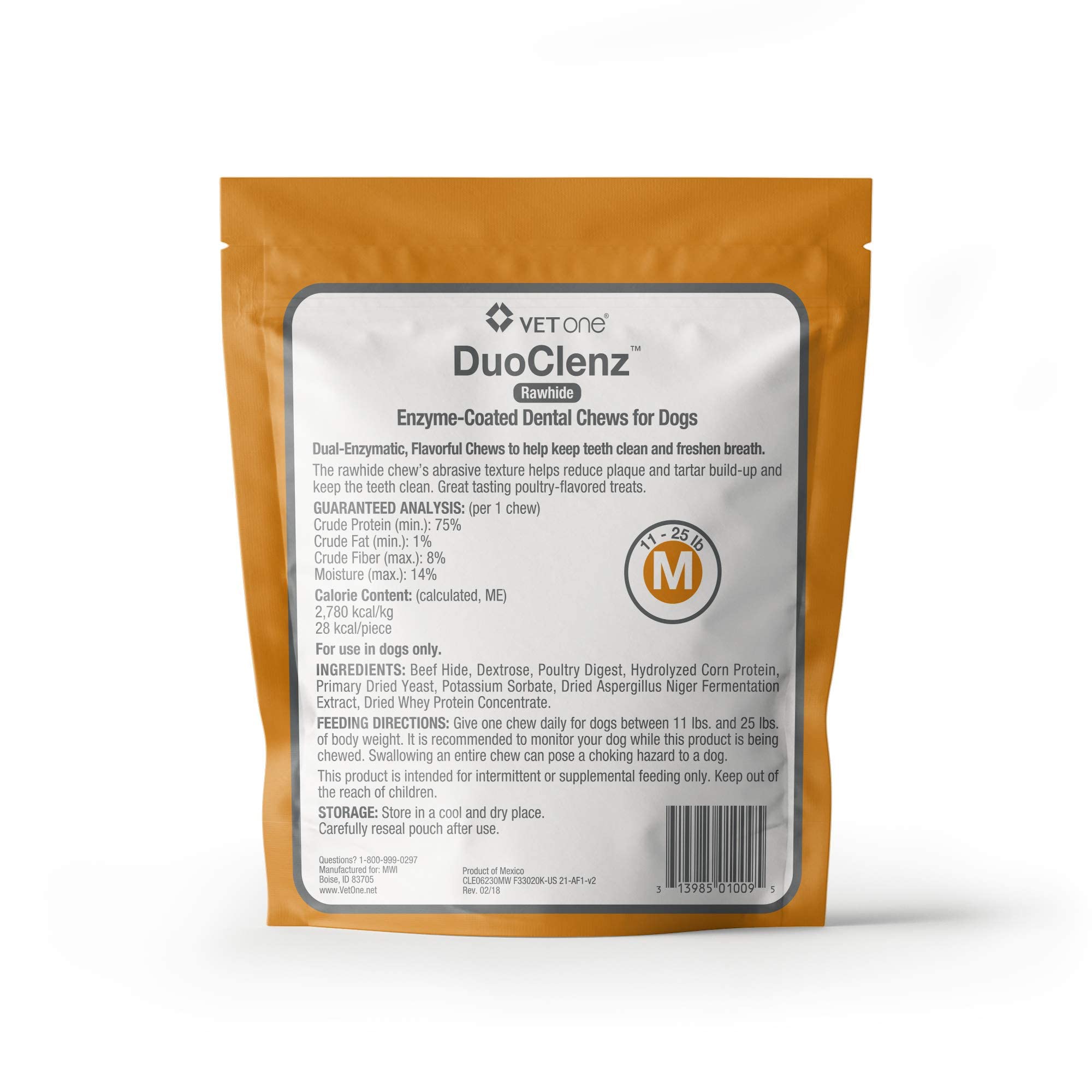 vetone DuoClenz Enzyme Coated Dental Chews for Medium Size Dogs 30 Count - Image 6