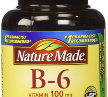 Nature Made Vitamin B-6 100 Mg, Tablets, 100-Count (Pack of 2)