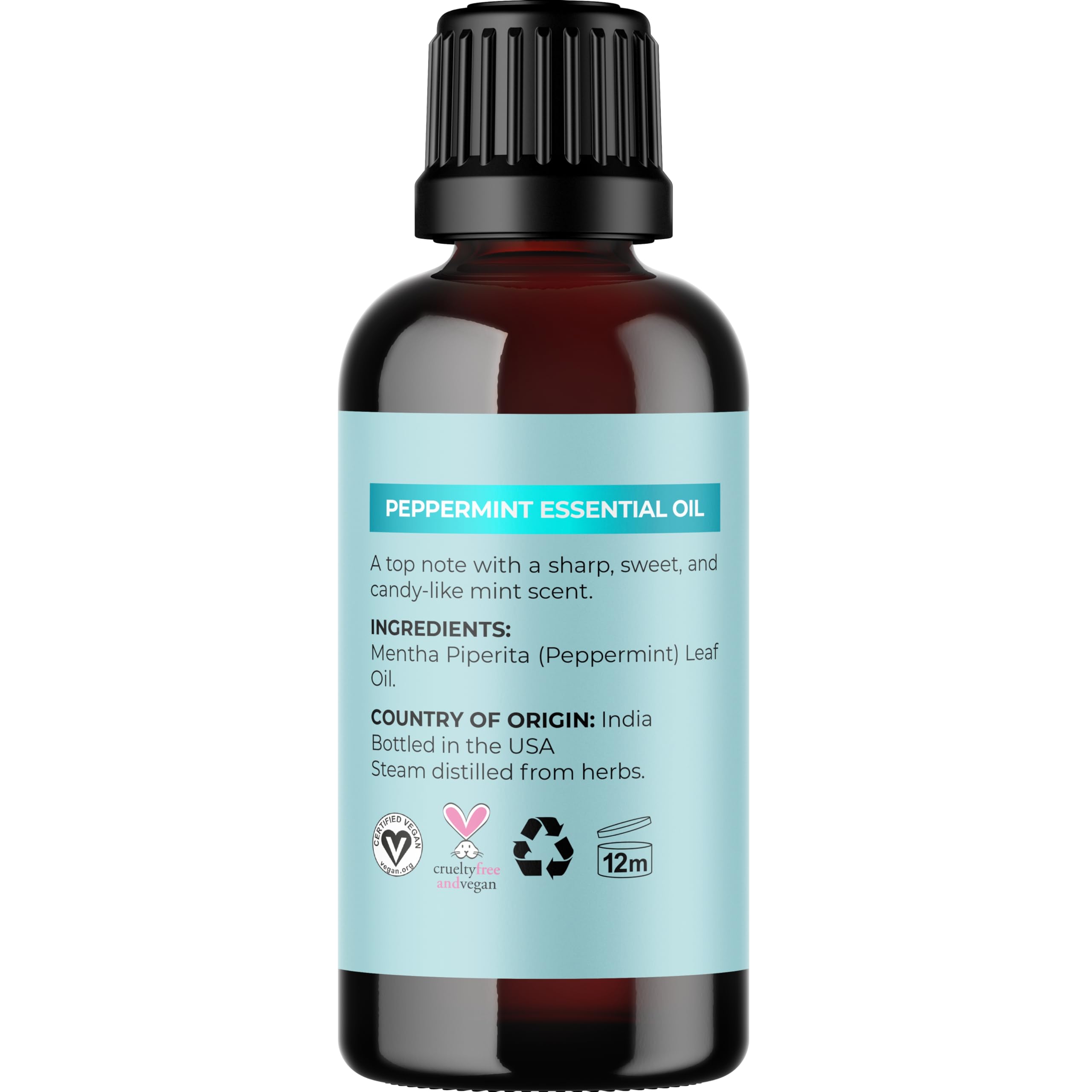 Peppermint Essential Oil for Diffuser Aromatherapy - 100% Pure Peppermint Oil for Hair Skin and Nails Plus Undiluted Refreshing Aromatherapy Essential Oil for Diffusers Baths and Topical Uses 1oz - Image 4