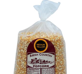 Amish Country Popcorn | 6 lb Bag | Medium Yellow Popcorn Kernels | Old Fashioned, Non-GMO and Gluten Free (Medium Yellow – 6 lb Bag)