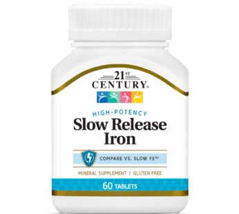 21st Century Slow Release Iron Tablets, 60 Count (Pack of 3)