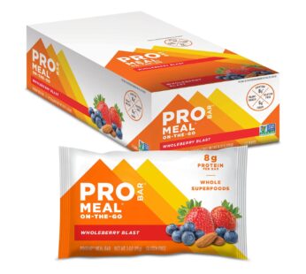 PROBAR – Meal Bar, Wholeberry Blast, Non-GMO, Gluten-Free, Healthy, Plant-Based Whole Food Ingredients, Natural Energy, 3 Ounce (Pack of 12)