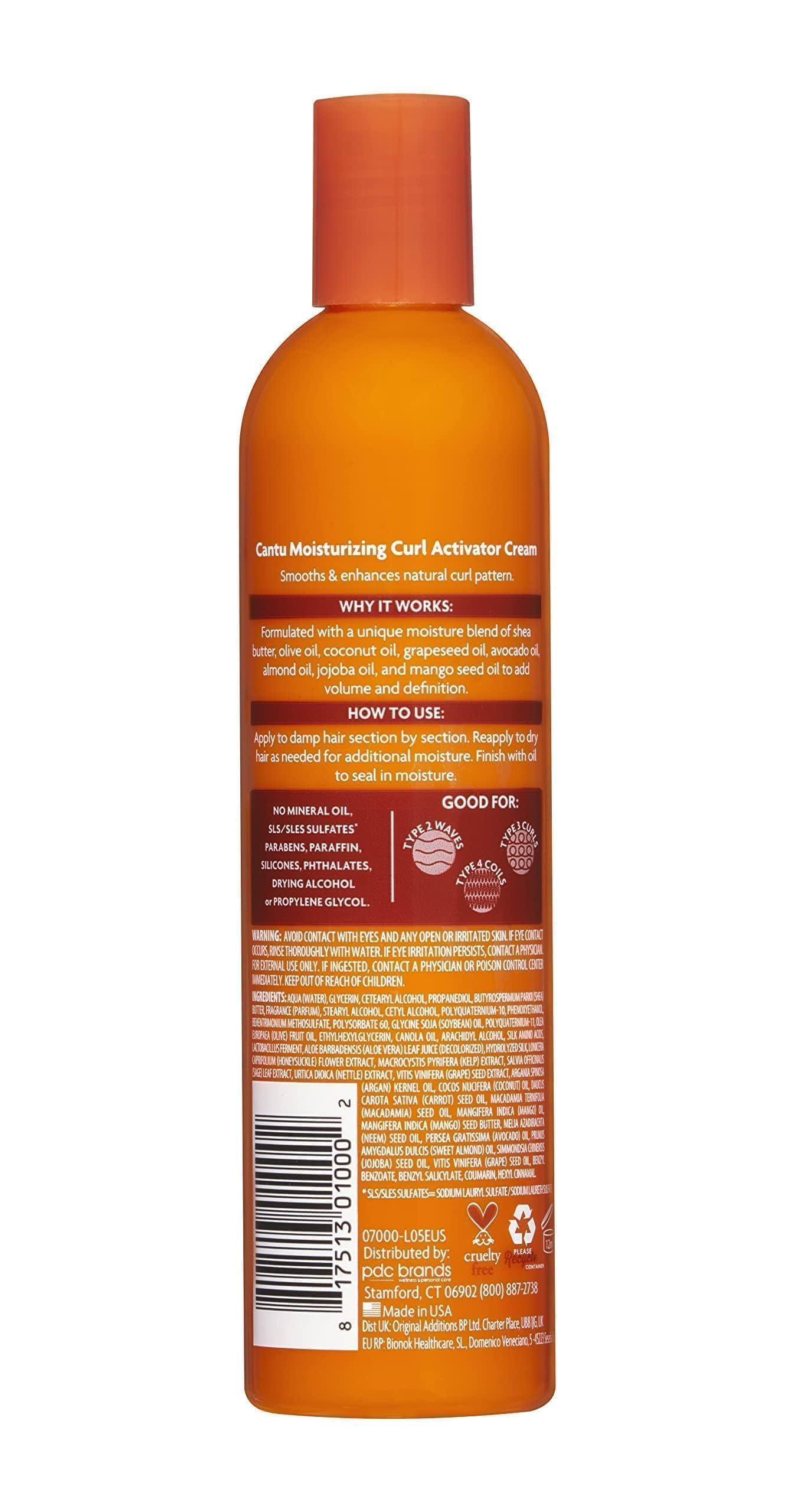 Cantu Shea Butter Moisturizing Curl Activator Cream 12 Oz., Ivory (0002) - Image 3