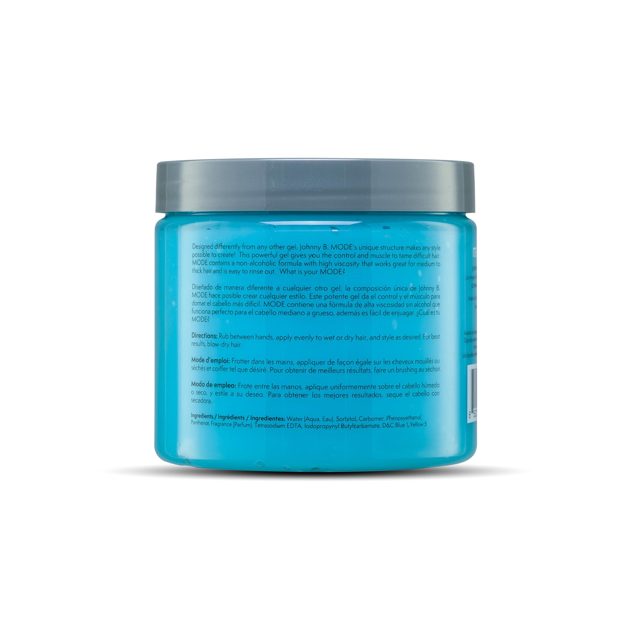 JOHNNY B. Mode Hair Styling Gel for Men, Alcohol-Free, Water Soluble 16 oz. - Image 4