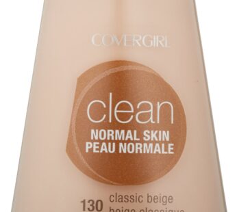 COVERGIRL Clean Liquid Makeup, Classic Beige (N) 130, 1.0-Ounce Bottles (Pack of 2)