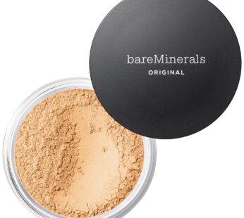 bareMinerals Original Loose Powder Foundation SPF 15, Lightweight Mineral Loose Powder Foundation Makeup, Buildable Coverage, Talc Free, Vegan (Light 08)