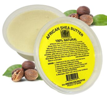 REAL African Shea Butter Pure Raw Unrefined From Ghana”IVORY” 8oz. CONTAINER