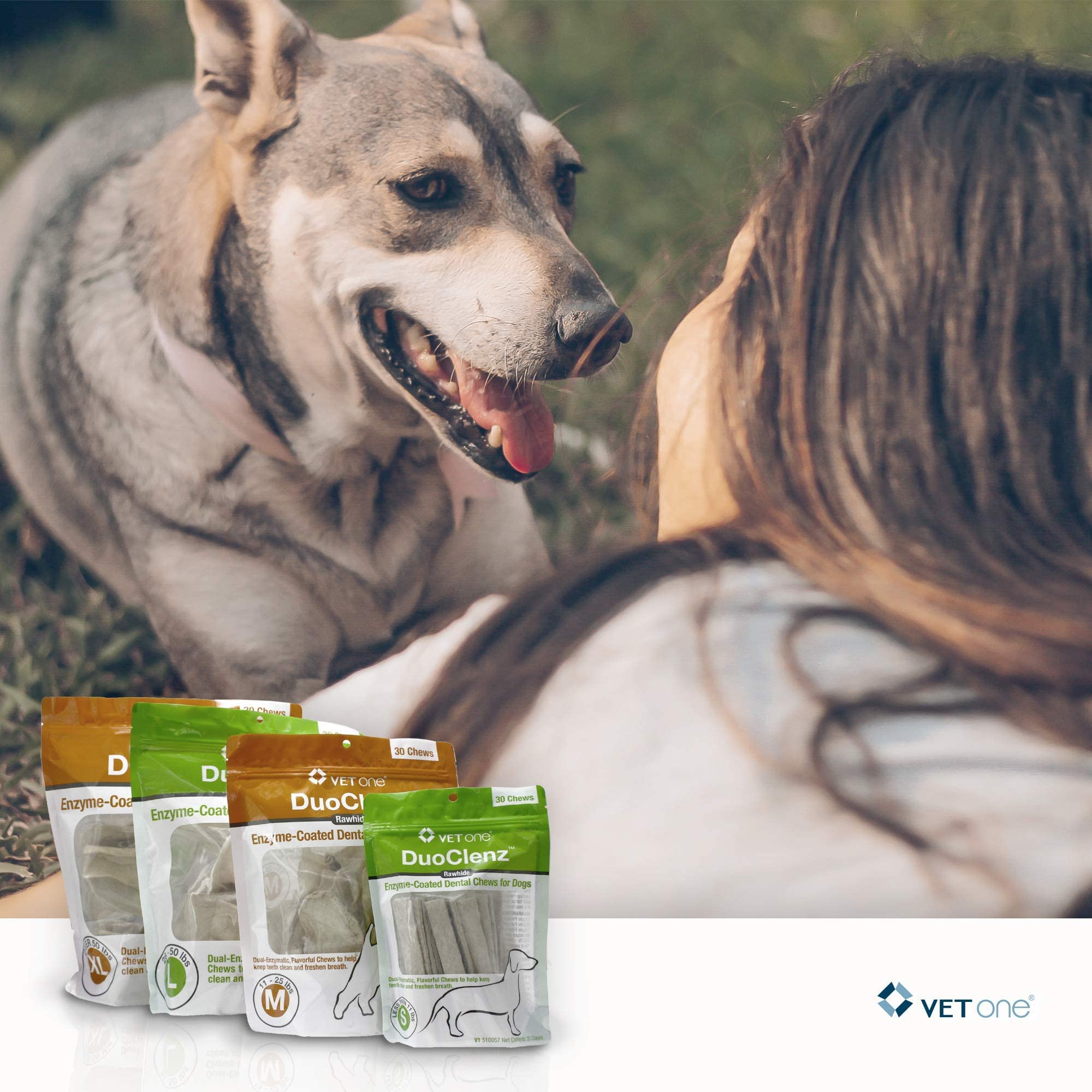 vetone DuoClenz Enzyme Coated Dental Chews for Medium Size Dogs 30 Count - Image 5
