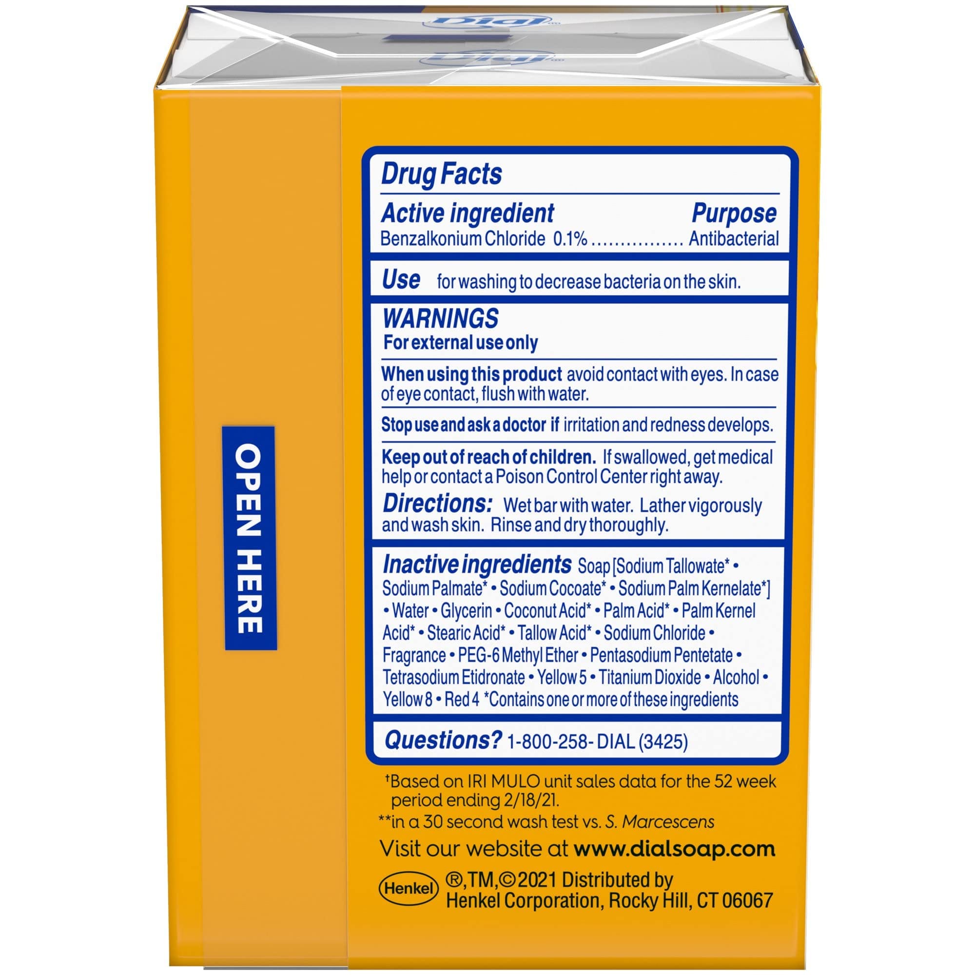 Dial Gold Antibacterial Deodorant Bar Soap, 3.2 Ounce, (Pack of 2) - Image 2