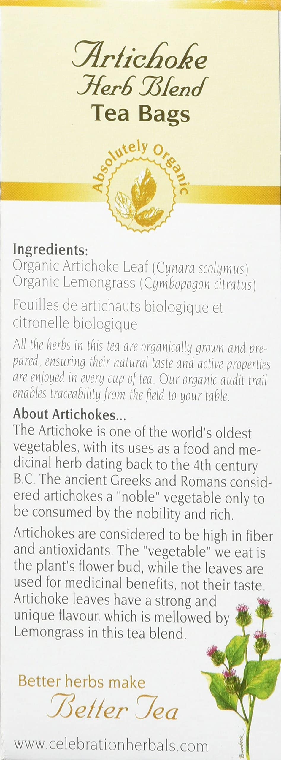 Celebration Herbals Artichoke Blend 24 Count - Image 4