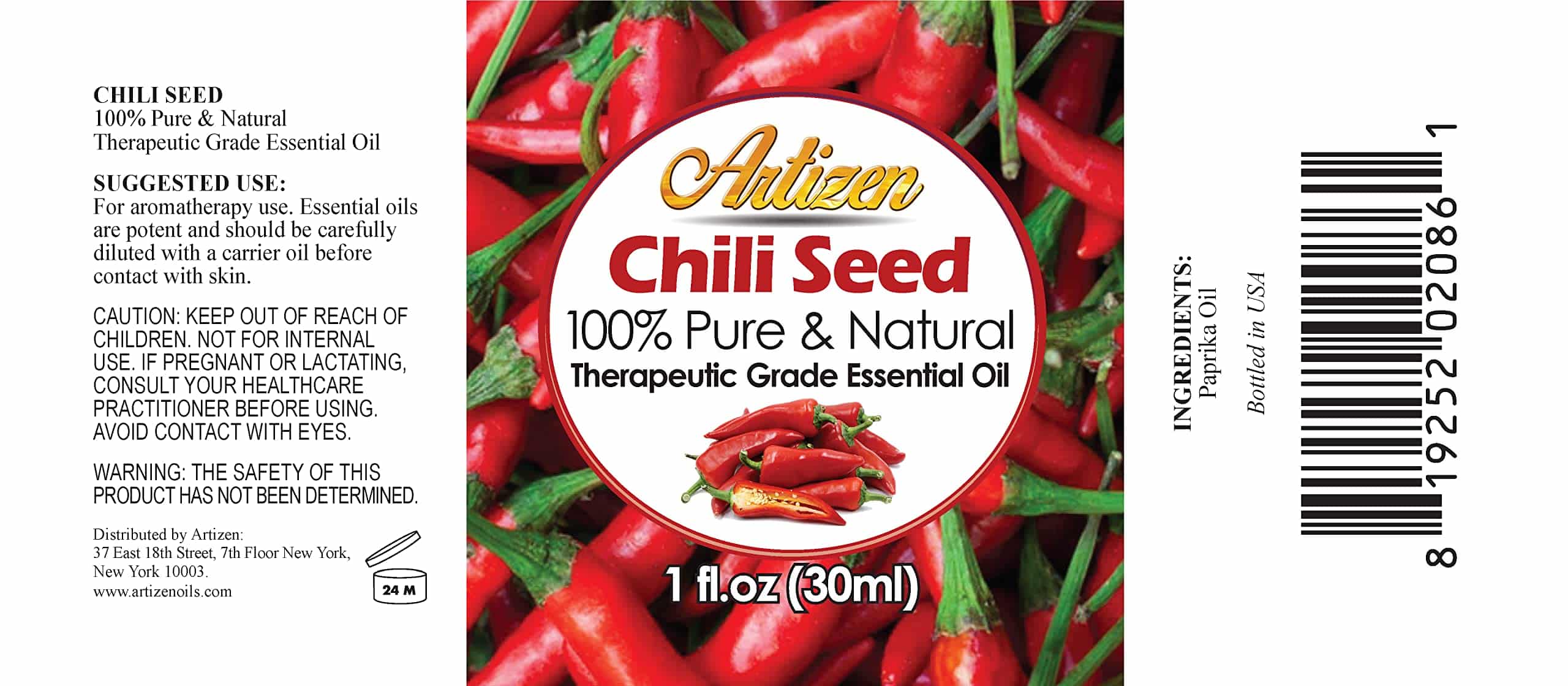 Artizen 30ml Oils - Chili Seed Essential Oil - 1 Fluid Ounce - Image 2