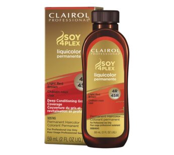 Clairol Professional Permanent Liquicolor for Dark Hair Color, 4r Light Red Brown, 2 oz