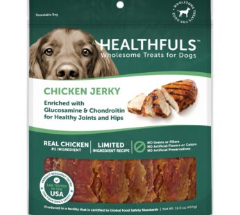 Healthfuls Chicken Jerky Dog Treats with Glucosamine & Chondroitin, 16oz