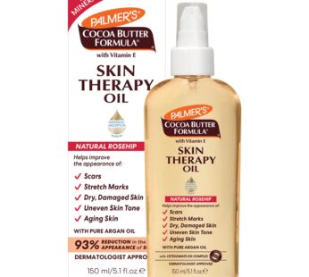 Palmer’s Cocoa Butter Formula Skin Therapy Moisturizing Body Oil with Vitamin E, Rosehip Fragrance, 5.1 Ounces