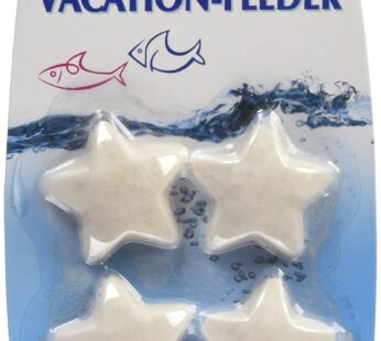 Penn-Plax Pro Balance Vacation Fish Feeder ? Slow Release Food That?s Great for Weekend Vacays: 1 Block Feeds up to 3 Days ? 4 Starfish Shape Blocks (1 Package) (PBV3)