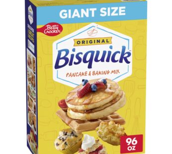 Betty Crocker Bisquick Original Pancake & Baking Mix, Giant Size, 96 oz