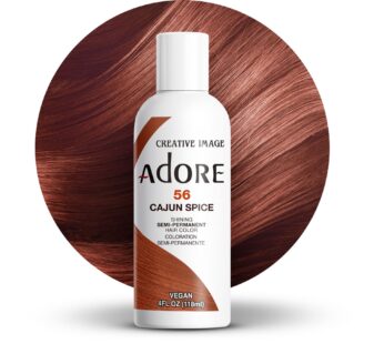 Adore Semi Permanent Hair Color – Vegan and Cruelty-Free Brown Hair Dye – 4 Fl Oz – 056 Cajun Spice (Pack of 1)