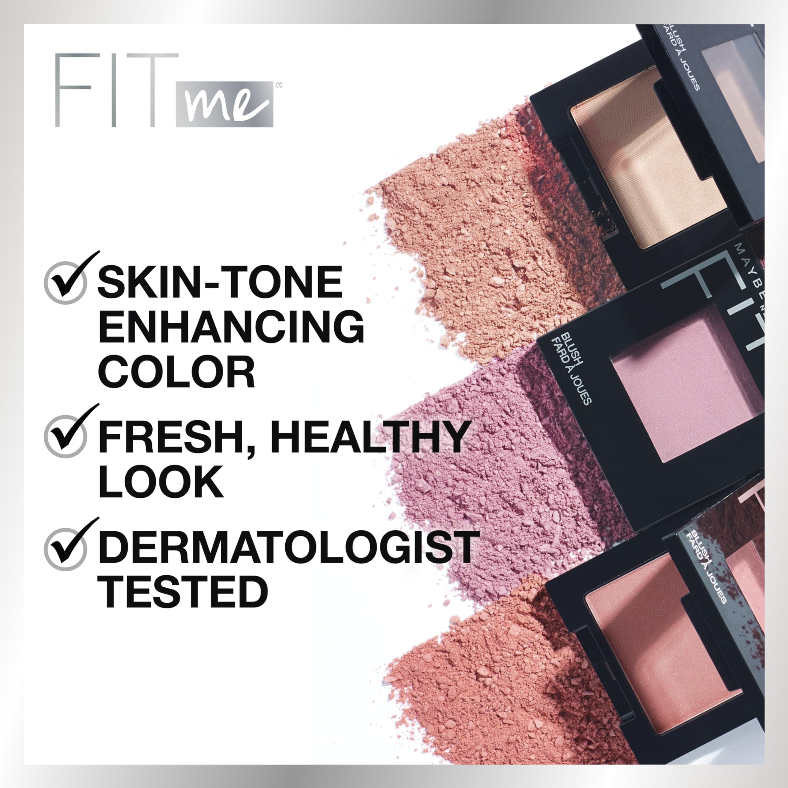 Maybelline Fit Me Blush, Lightweight, Smooth, Blendable, Long-lasting All-Day Face Enhancing Makeup Color, Buff, 1 Count - Image 4