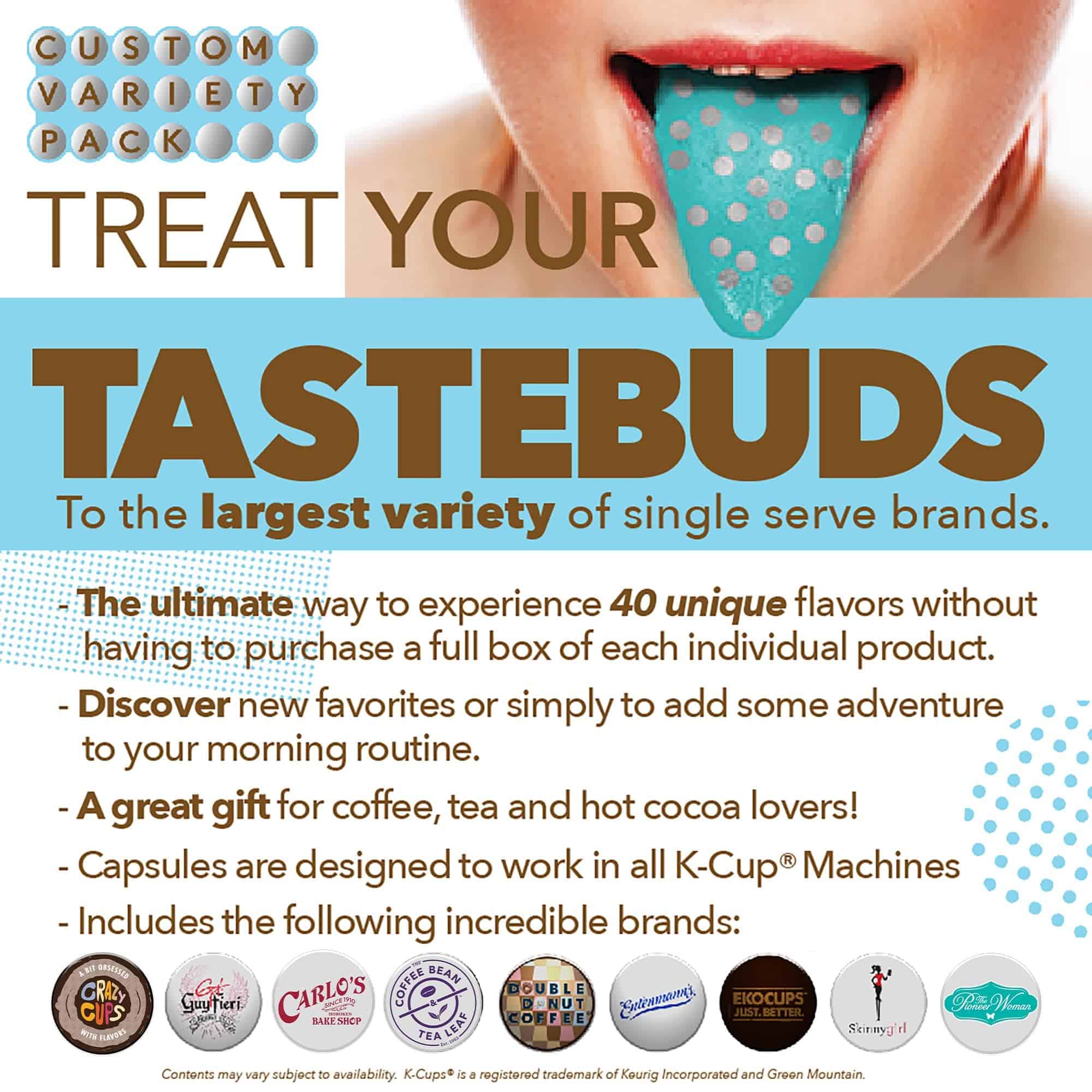 Coffee Pods Variety Pack Sampler, Assorted Single Serve Coffee for Keurig K Cups Coffee Makers, 40 Unique Cups - Great Coffee Gift - Image 3