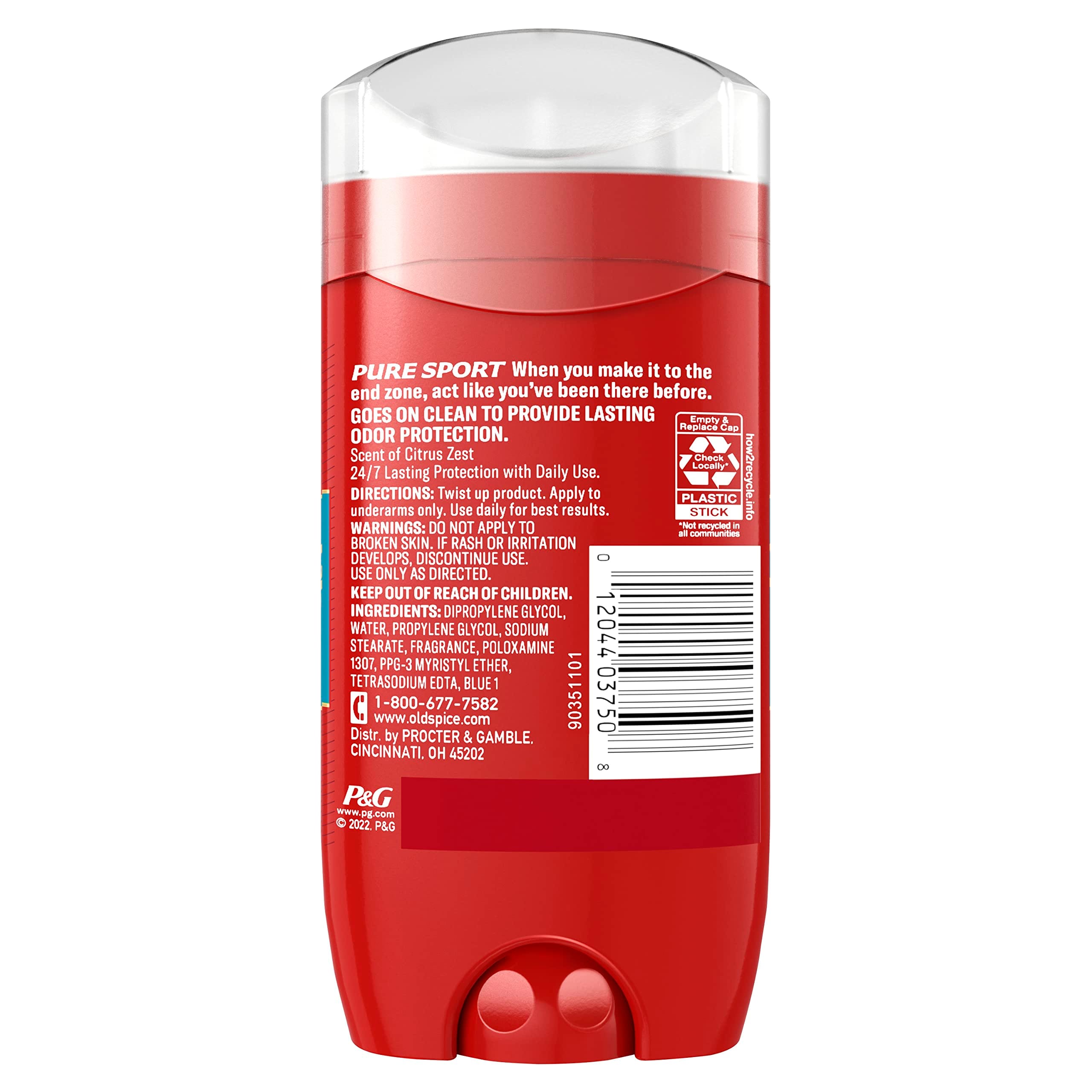 Old Spice Pure Sport, 2.6 oz - Image 2