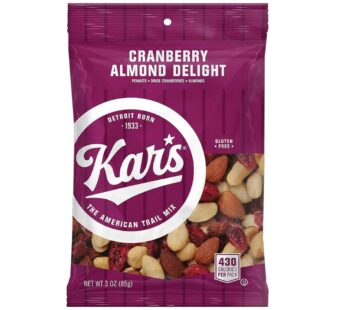 Kar?s Nuts Cranberry Almond Delight Trail Mix, 3 oz Individual Snack Packs – Bulk Pack of 42, Gluten-Free Snack Mix
