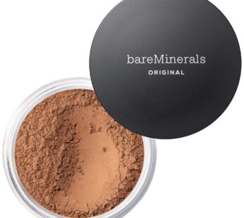 bareMinerals Original Loose Powder Foundation SPF 15, Lightweight Mineral Loose Powder Foundation Makeup, Buildable Coverage, Talc Free, Vegan (Tan 19)