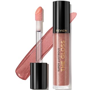 REVLON Lip Gloss, Super Lustrous The Gloss, Non-Sticky, High Shine Finish, 260 Rosy Future