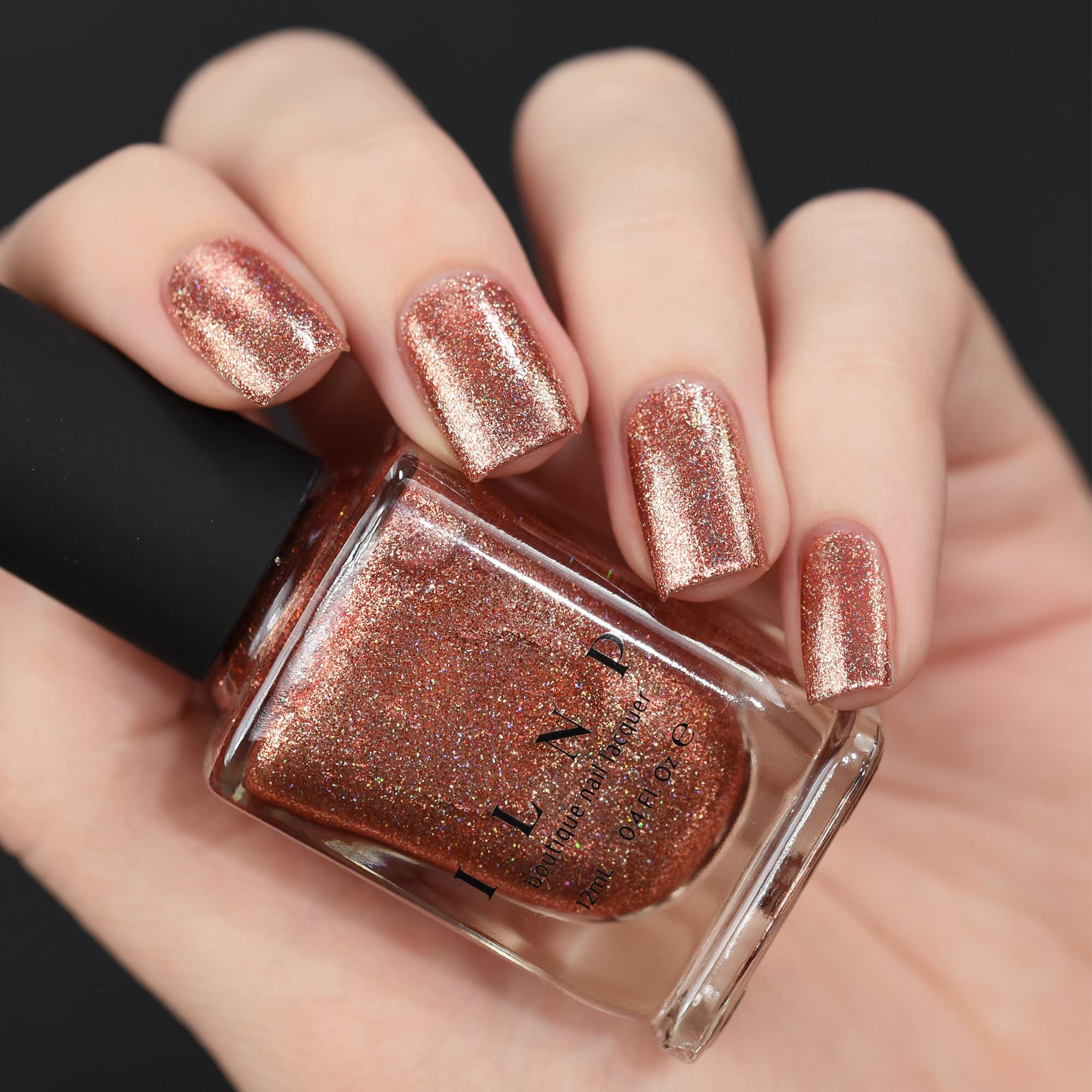 ILNP Copper Top - Copper Holographic Metallic Nail Polish - Image 2