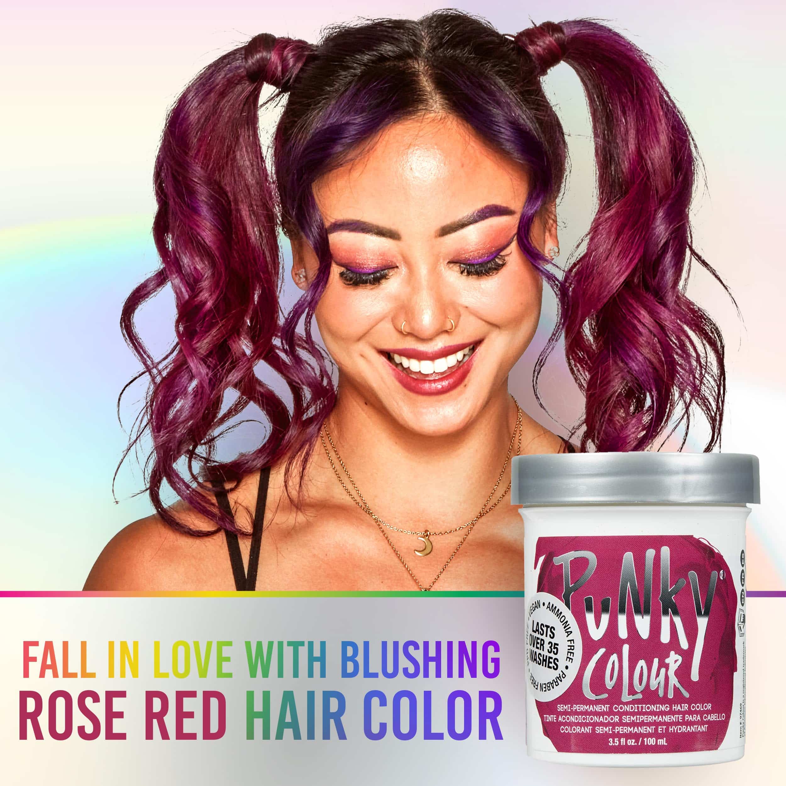 Punky Rose Red Semi Permanent Conditioning Hair Color, 3.5oz - Image 3