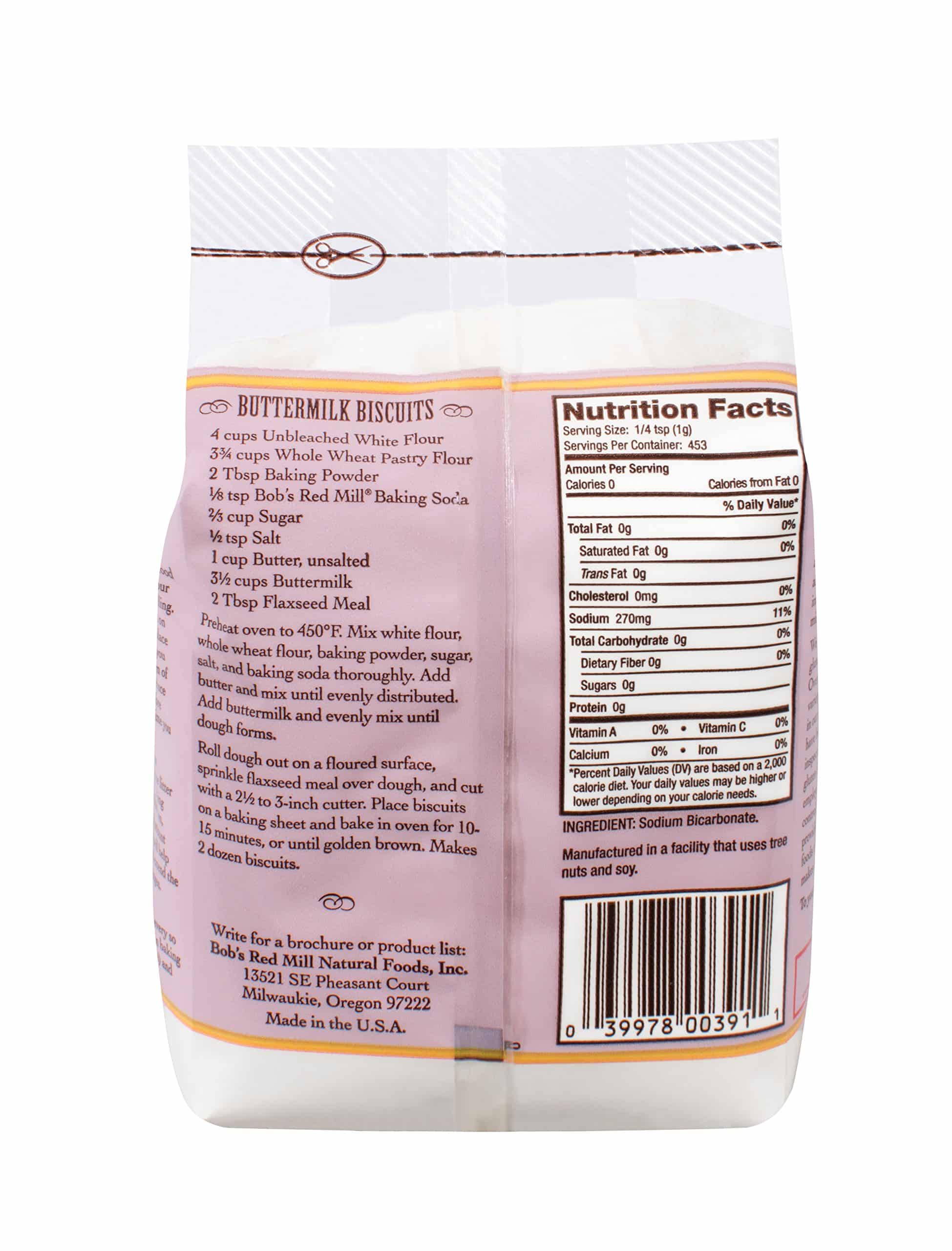 Bob's Red Mill Baking Soda, 16 oz - Image 3