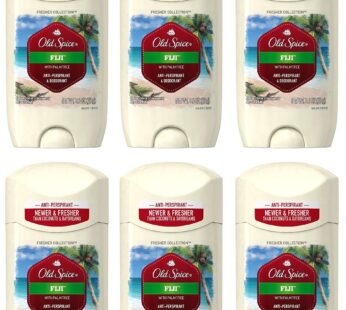 Old Spice Antiperspirant and Deodorant for Men Fiji with Palm Tree Scent 2.6 Oz (Pack of 6)