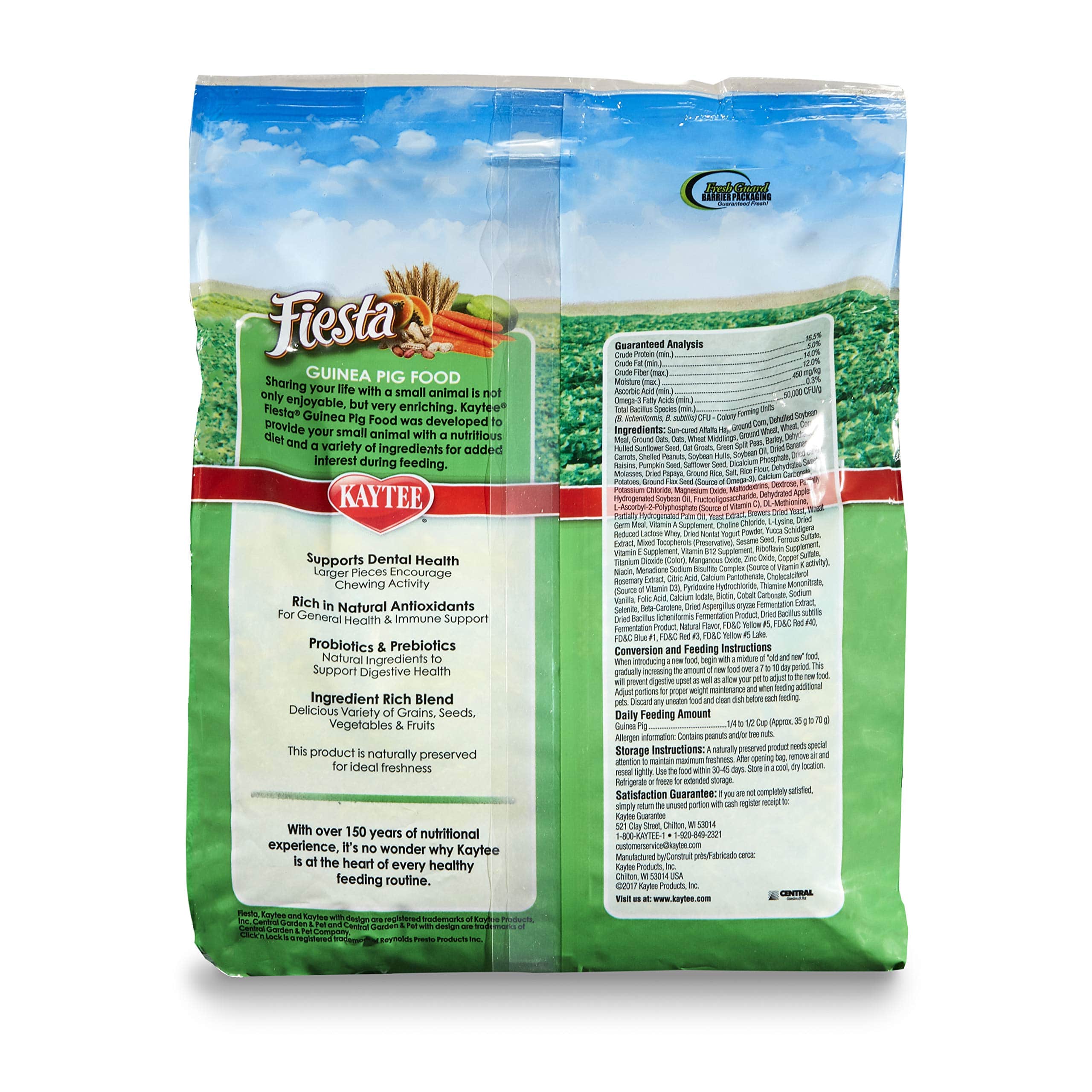 Kaytee Fiesta Pet Guinea Pig Food, 4.5 Pound - Image 7