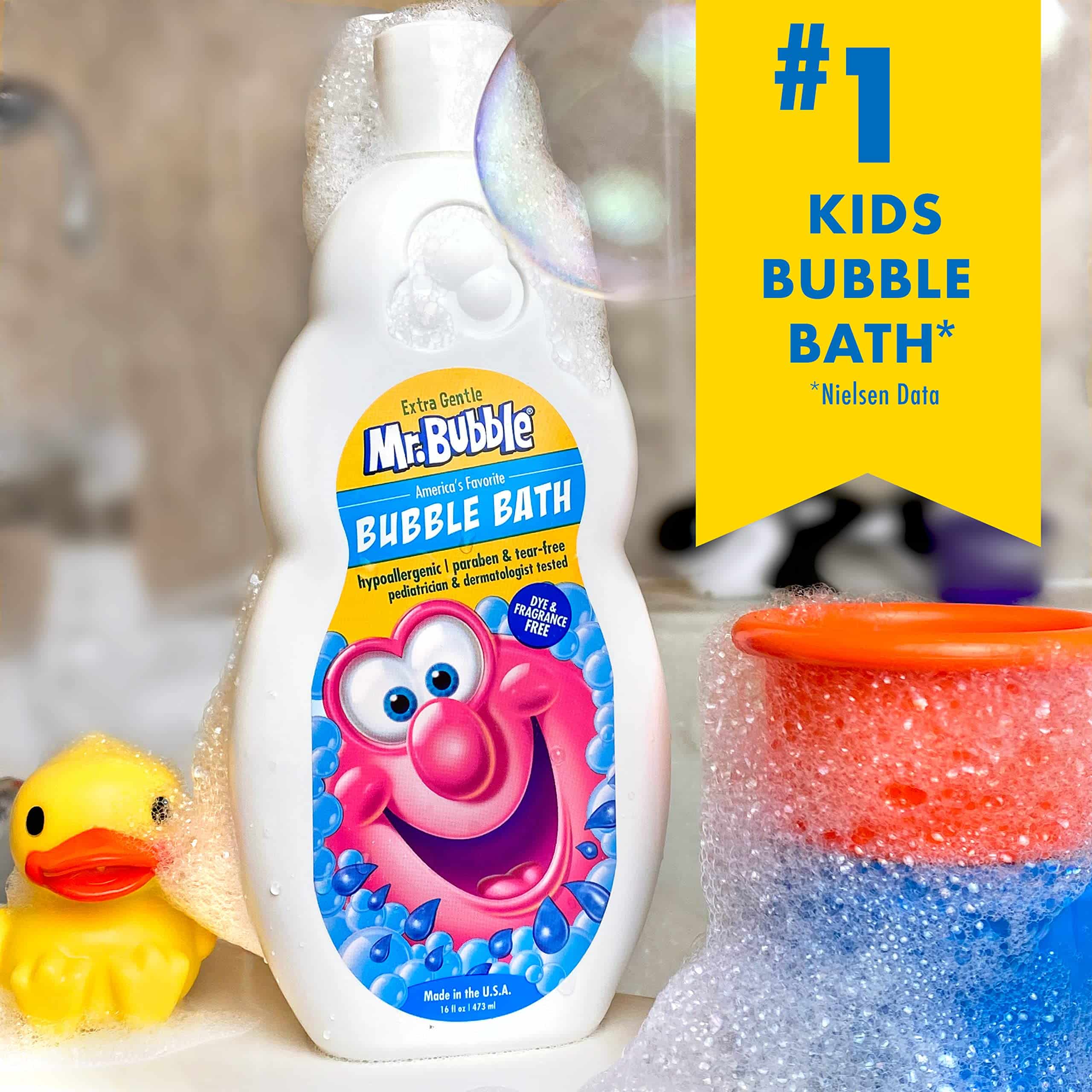 Mr. Bubble Extra Gentle Bubble Bath - Hypoallergenic, Tear Free Bubble Bath Solution Perfect for Sensitive Skin (Pack of 2 Bottles, 16 fl oz Each) - Image 2