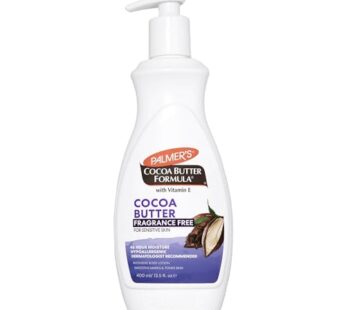Palmer’s Cocoa Butter Formula Daily Skin Therapy Body Lotion with Vitamin E, Fragrance Free, 13.5 Ounces (Pack of 4)