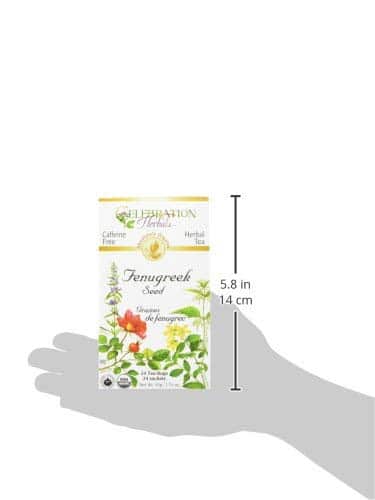 CELEBRATION HERBALS Fenugreek Seed Organic 24 Bag, 0.02 Pound - Image 4