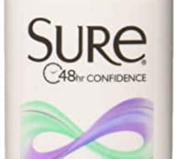 Sure Sure Anti-Perspirant Deodorant Invisible Solid Unscented, Unscented 2.6 oz (Pack of 2)