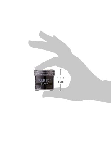 Ranger Embossing Powder, .56 Ounce Jar, Super Fine Black - Image 4