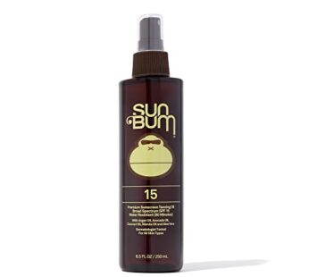 Sun Bum SPF 15 Moisturizing Tanning Oil | Vegan and Hawaii 104 Reef Act Compliant (Octinoxate & Oxybenzone Free) Broad Spectrum Moisturizing UVA/UVB Sunscreen Tanning Oil | 8.5 oz