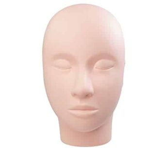 LASHVIEW Lash Mannequin Head, Practice Training Head,for Make Up and Lash Extention,Cosmetology Doll Face Head,Soft-Touch Rubber Practice Head,Easy to Clean by Skincare Essential Oil.