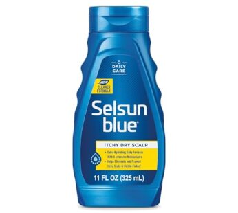 Selsun Blue Itchy Dry Scalp Anti-dandruff Shampoo, 11 fl. oz., Extra-Hydrating Formula, Pyrithione Zinc 1%