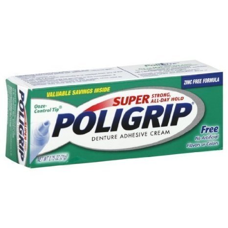 Super Poligrip Denture Adhesive Cream 0.75 Oz Travel Size (Pack of 3) - Image 2