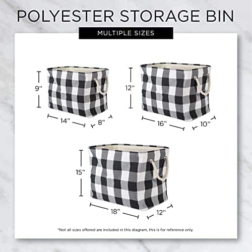 Bone Dry Pet Storage Collection Striped Paw Patch Bin, Large Rectangle, Gray - Image 9