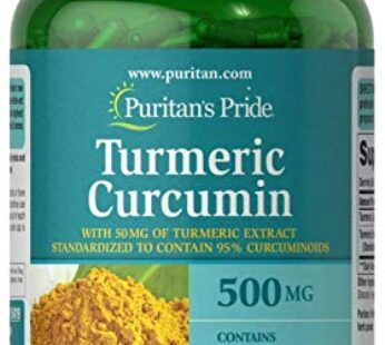 Puritan’s Pride Turmeric Curcumin 500 mg-180 Capsules