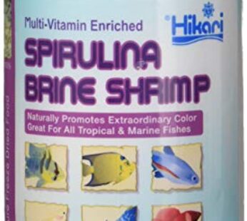 Hikari Bio-Pure Freeze Dried Spirulina Brine Shrimp Cubes for Pets, 0.42-Ounce