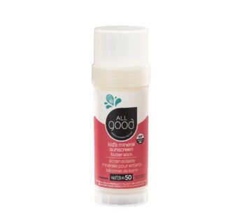 All Good Sunscreen – Baby & Kids Sunscreen Stick – Broad Spectrum Sunscreen SPF 50 for Face, Nose, Ears, Coral Reef Friendly, Water Resistant, Zinc Oxide, Coconut Oil, Beeswax, Vitamin E (2.75 oz)