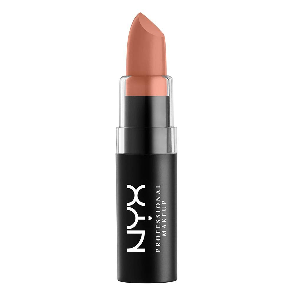 NYX PROFESSIONAL MAKEUP Matte Lipstick, Bare With Me, 0.16 Ounce (MLS38)