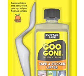 Goo Gone Sticker Lifter – Adhesive and Sticker Remover – 2 Ounce – Citrus Power Removes Stickers Tape Labels Decals Tags and Gum